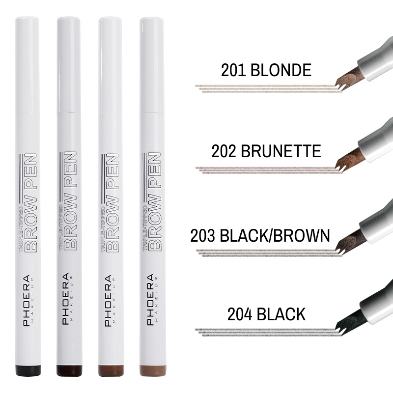 Microblading Tattoo Eyebrow Ink Pen Long Lasting 3D Fork Waterproof Brow  Pencil Dark Brown - Walmart.com