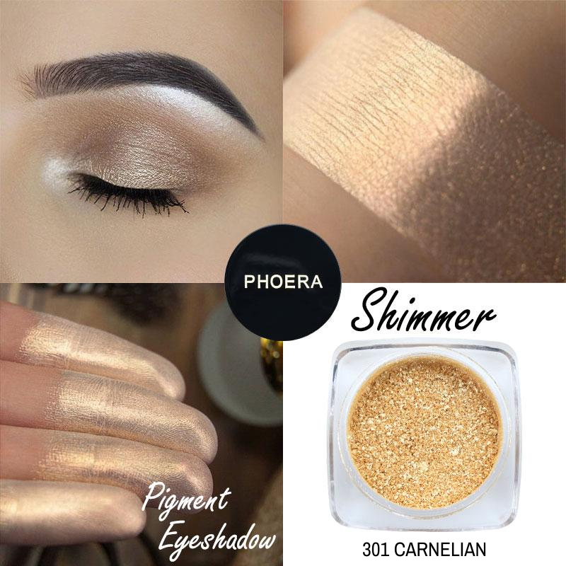 Pigmentos soltos - Shimmer - Phoera Makeup Europe